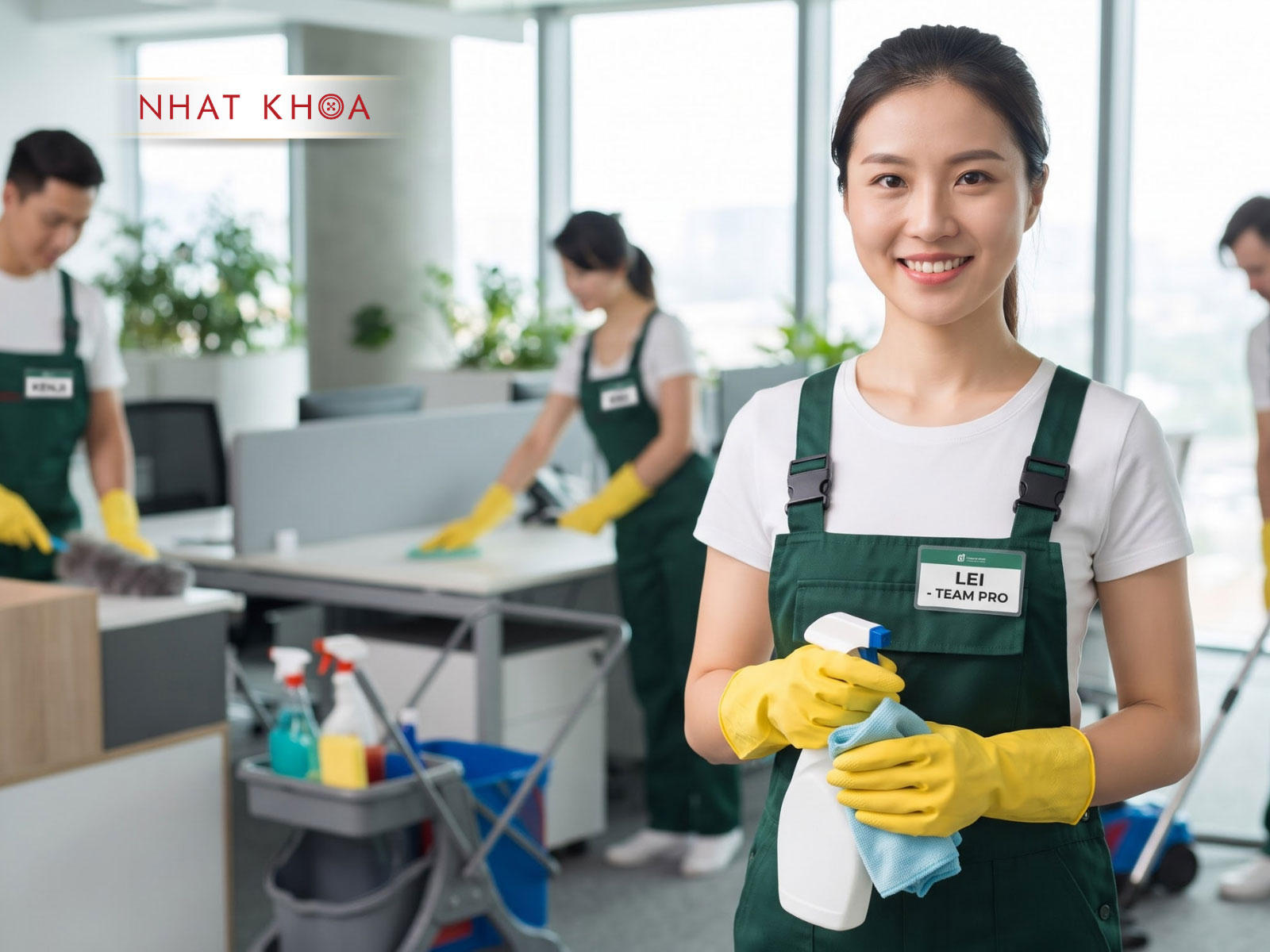 Đồng phục giúp nhận diện nhân sự nhanh chóng và chuyên nghiệp.