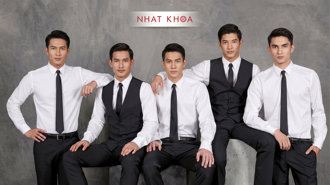 Đồng phục sơ mi, gile công sở cao cấp, chuẩn phong cách doanh nghiệp hiện đại.