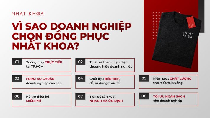 8 lý do doanh nghiệp lựa chọn Đồng Phục Nhất Khoa.