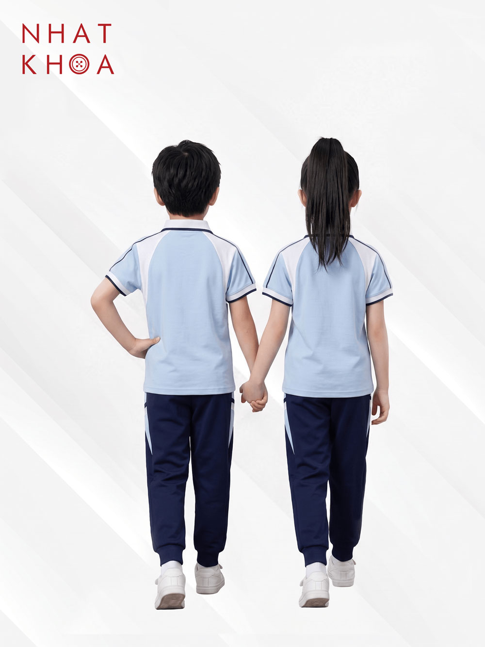 Áo Polo Đồng Phục Học Sinh Line Navy Thể Thao - Ảnh 2