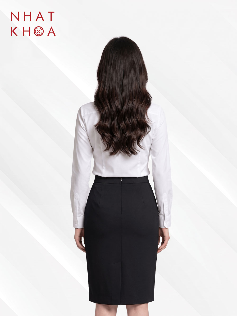 Elegant Long Office Pencil Skirt - Image 2