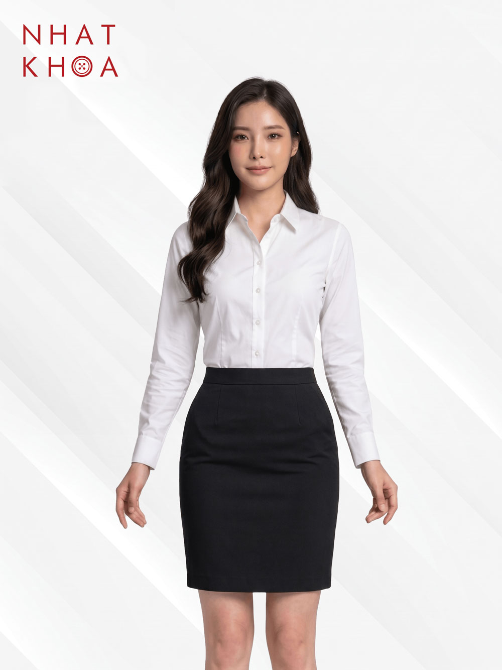Short Fitted Office Pencil Skirt