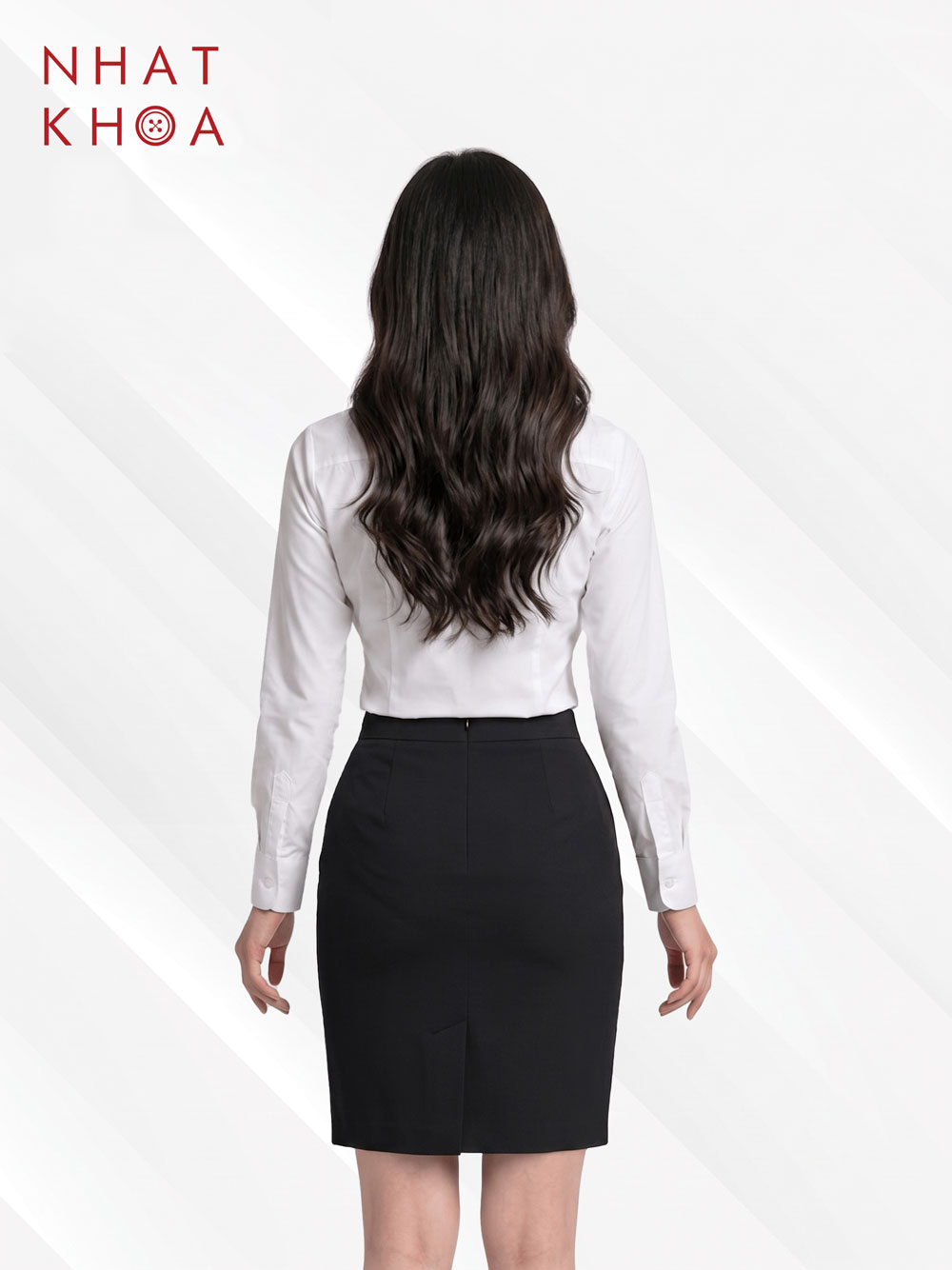 Short Fitted Office Pencil Skirt - Image 2