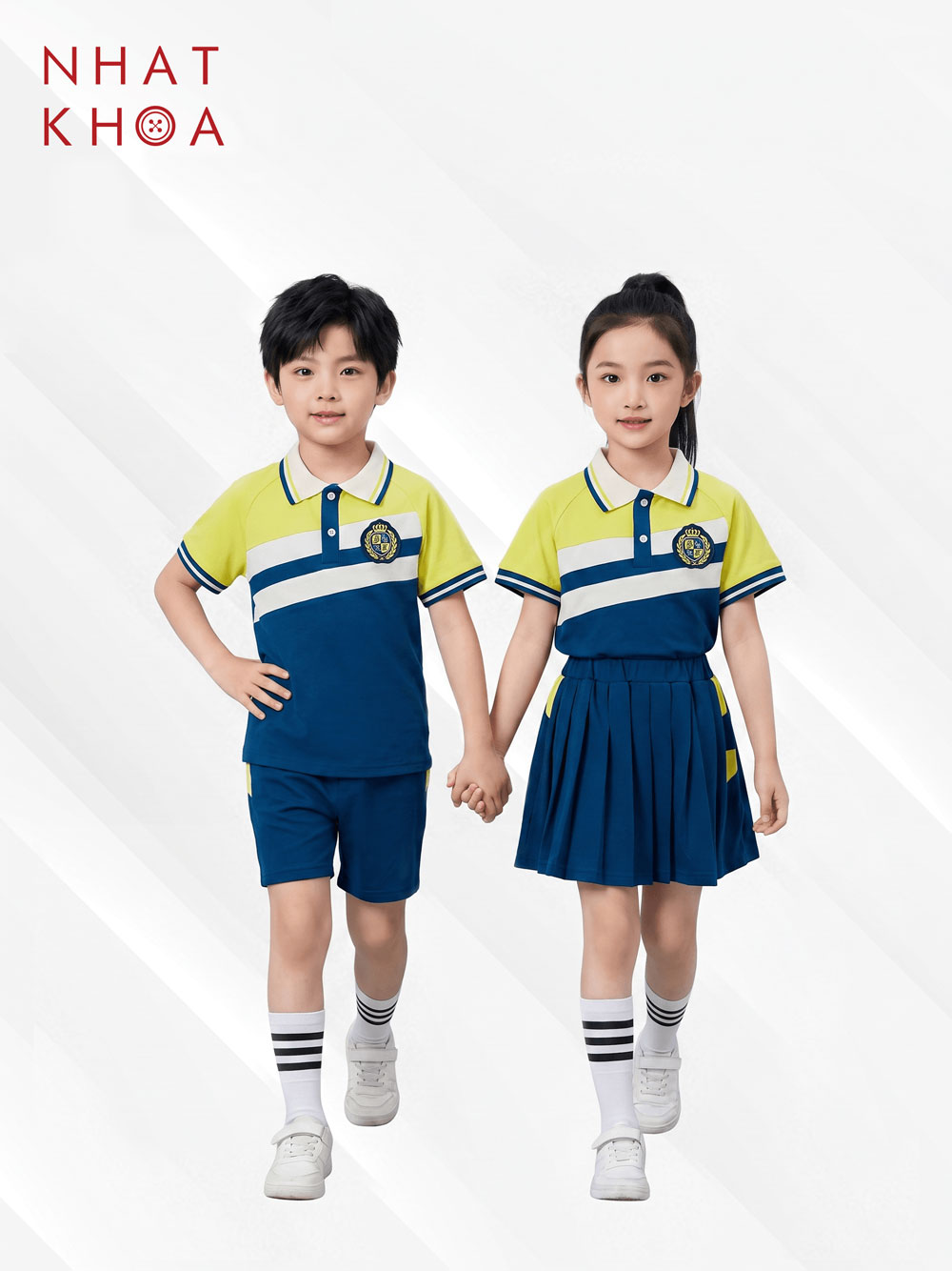 Áo Polo Đồng Phục Học Sinh Dải Ngang Nổi Bật