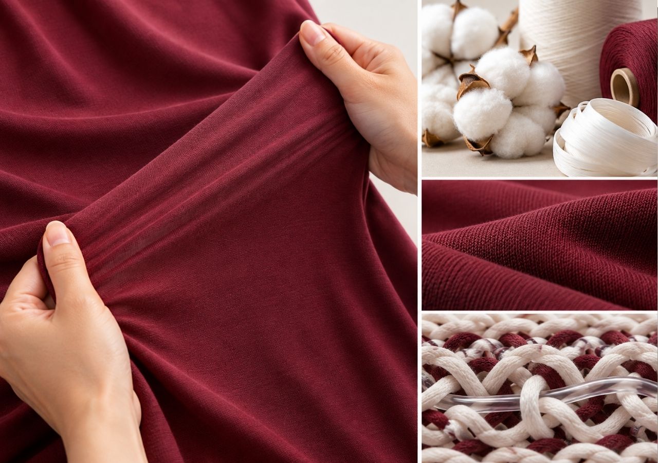 Vải thun cotton 4 chiều là loại vải dệt kim.