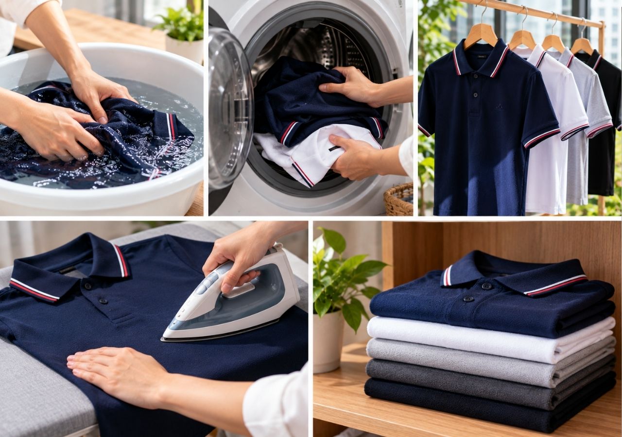 Bảo quản đúng cách giúp áo cotton 4 chiều bền màu và giữ form.