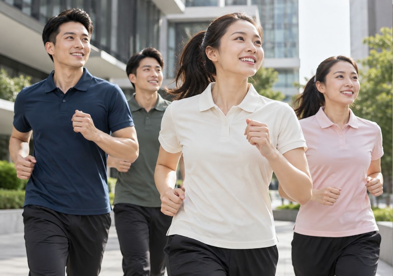 Vải cotton 4 chiều co giãn linh hoạt, giúp người mặc thoải mái.