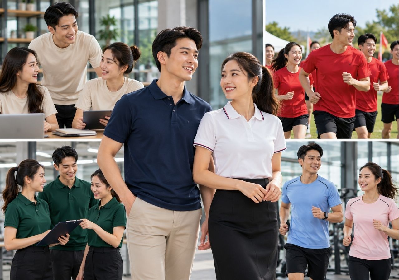 Vải cotton 4 chiều phù hợp may áo polo, áo thun và áo thể thao.