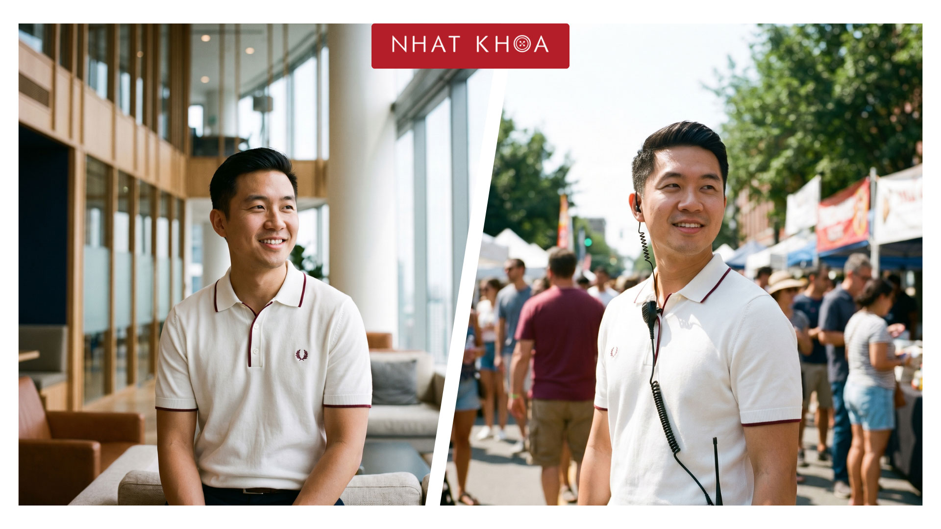  Nhat Khoa polo shirts are versatile from offices to outdoor events.