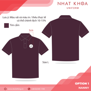 Áo polo đồng phục Nanny