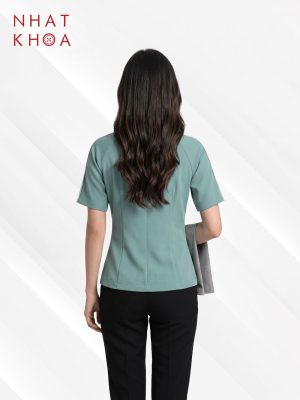 Alternative view of Áo Đồng Phục Tạp Vụ Xanh Mint Thanh Lịch