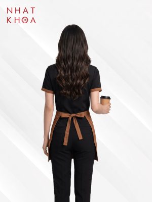 Alternative view of Đồng Phục Quán Cafe Đen Phối Nâu Cổ Polo