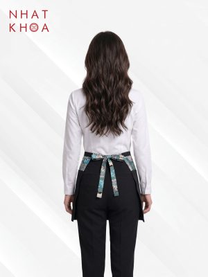 Alternative view of Đồng Phục Nhà Hàng Cổ Trụ Phối Họa Tiết